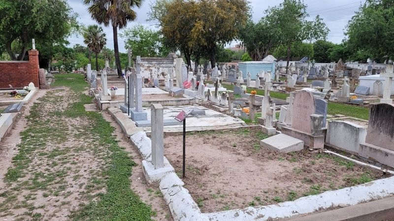 The view of the Mary B. Sloss Marker in the cemetery. Click for full size. The view of the Mary B. Sloss Marker in the cemetery image. Click for full size.