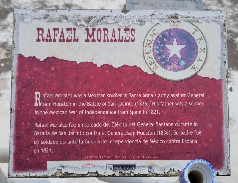 Rafael Morales Marker. Click for full size. Rafael Morales Marker image. Click for full size.