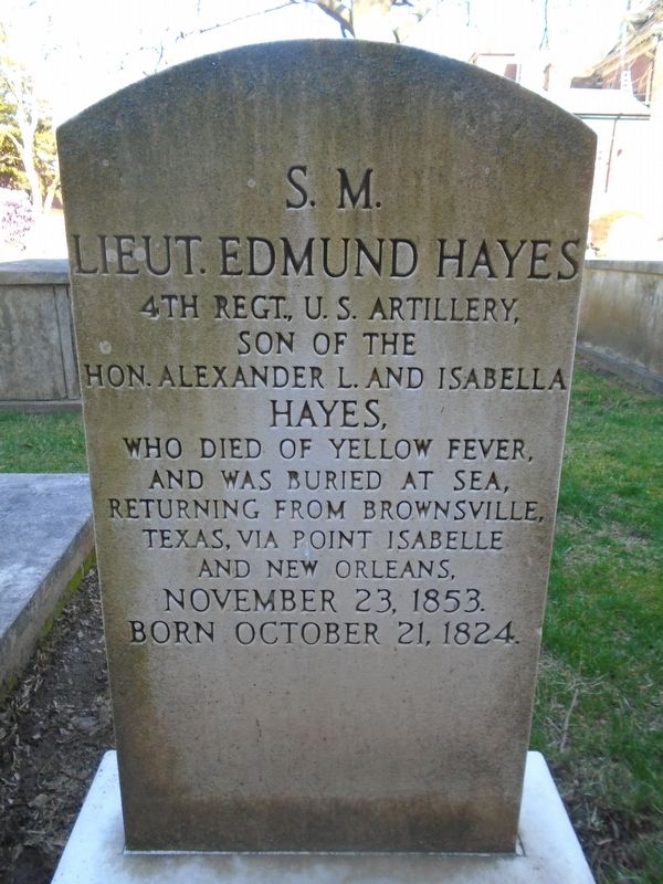 S. M. Lieut. Edmund Hayes Monument image. Click for full size.