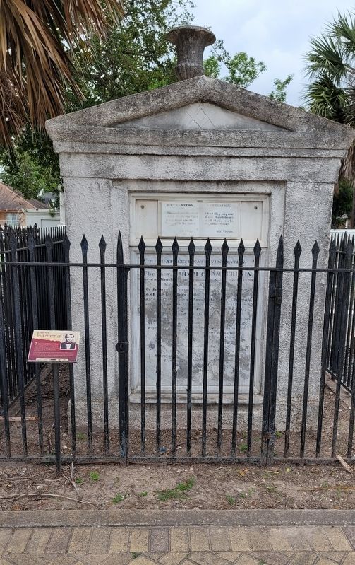 Reverend Hiram Chamberlain Gravesite and Marker image. Click for full size.