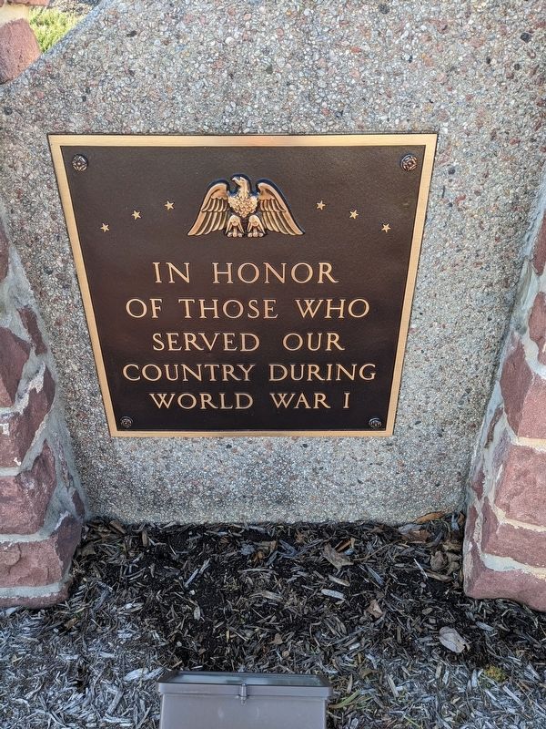 In honor of those who served our country during World War I image. Click for full size.