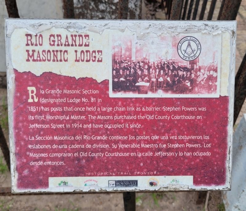 Rio Grande Masonic Lodge Marker image. Click for full size.