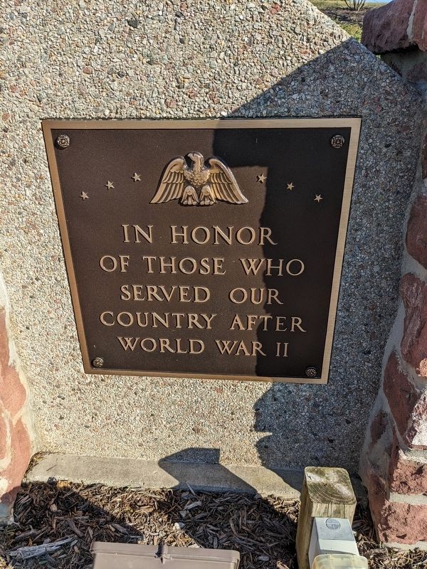 In Honor of those who served our country after World War II. Click for full size. In Honor of those who served our country after World War II image. Click for full size.