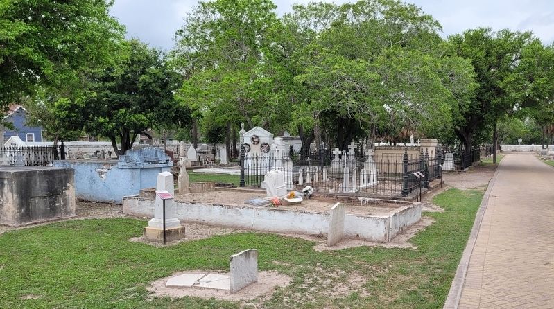 The view of the Delia H. Kimball Marker from the cemetery image. Click for full size.