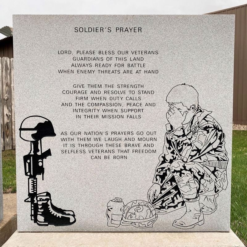 Irene Veterans Memorial <i>(far right)</i> image. Click for full size.