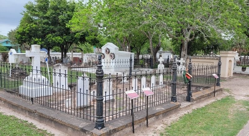 The view of the Stephen Powers Marker from the cemetery image. Click for full size.