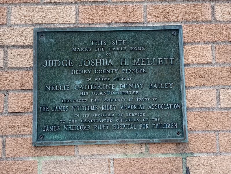 Judge Joshua H. Mellett Marker. Click for full size. Judge Joshua H. Mellett Marker image. Click for full size.
