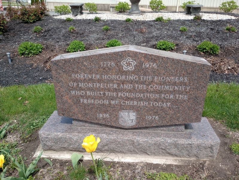 Forever Honoring The Pioneers Marker. Click for full size. Forever Honoring The Pioneers Marker image. Click for full size.
