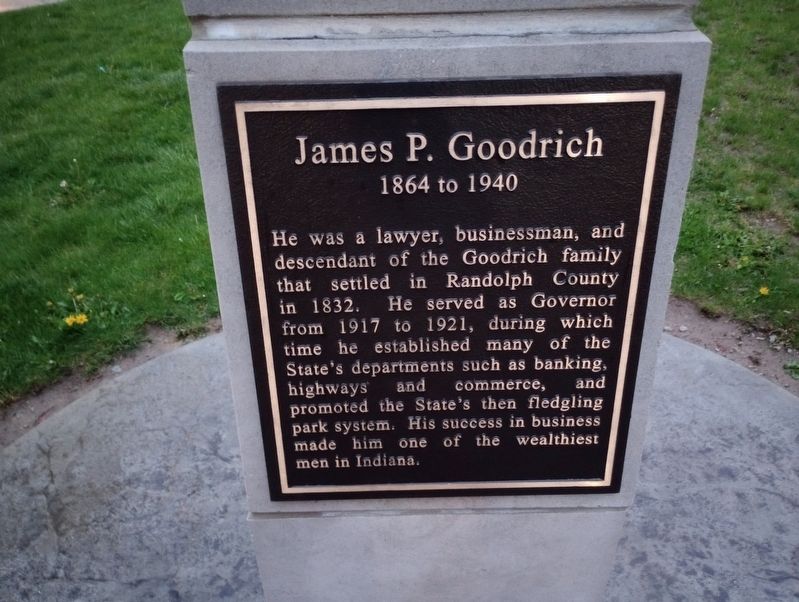 James P. Goodrich Marker image. Click for full size.