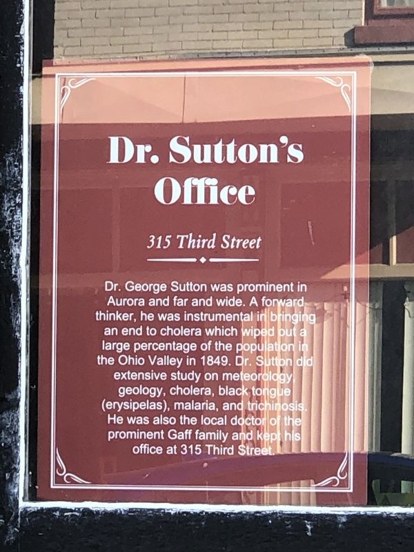Dr. Sutton's Office Marker image. Click for full size.