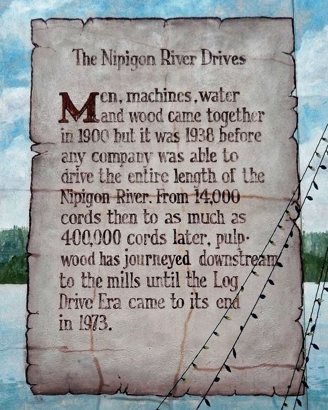 Nipigon River Drives Marker image. Click for full size.