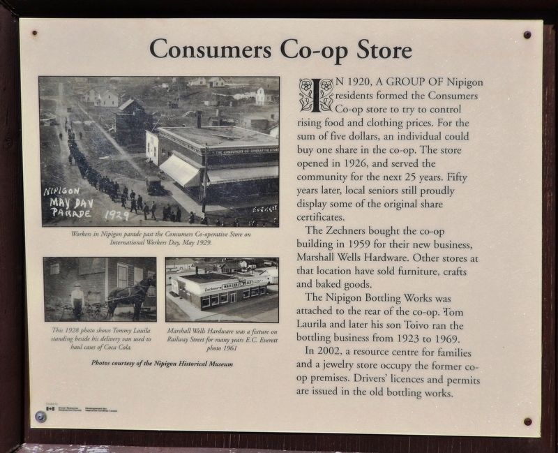 Consumers Co-op Store Marker image. Click for full size.
