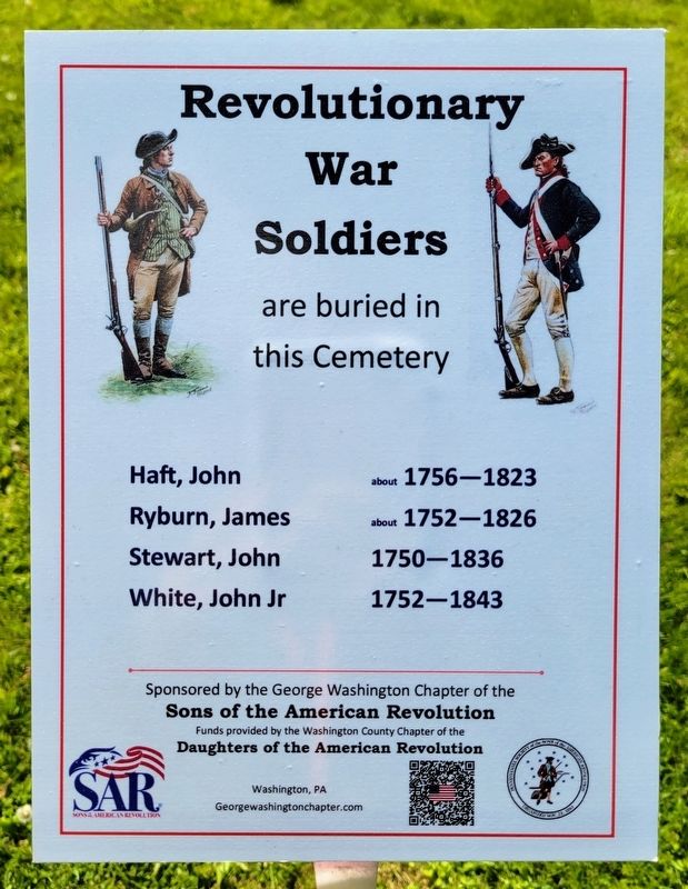 Revolutionary War Soldiers Marker. Click for full size. Revolutionary War Soldiers Marker image. Click for full size.