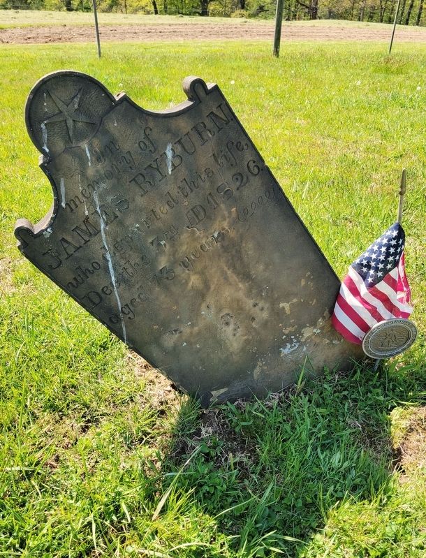 Grave of Revolutionary War Soldier<br>James Ryburn. Click for full size. Grave of Revolutionary War Soldier<br>James Ryburn image. Click for full size.
