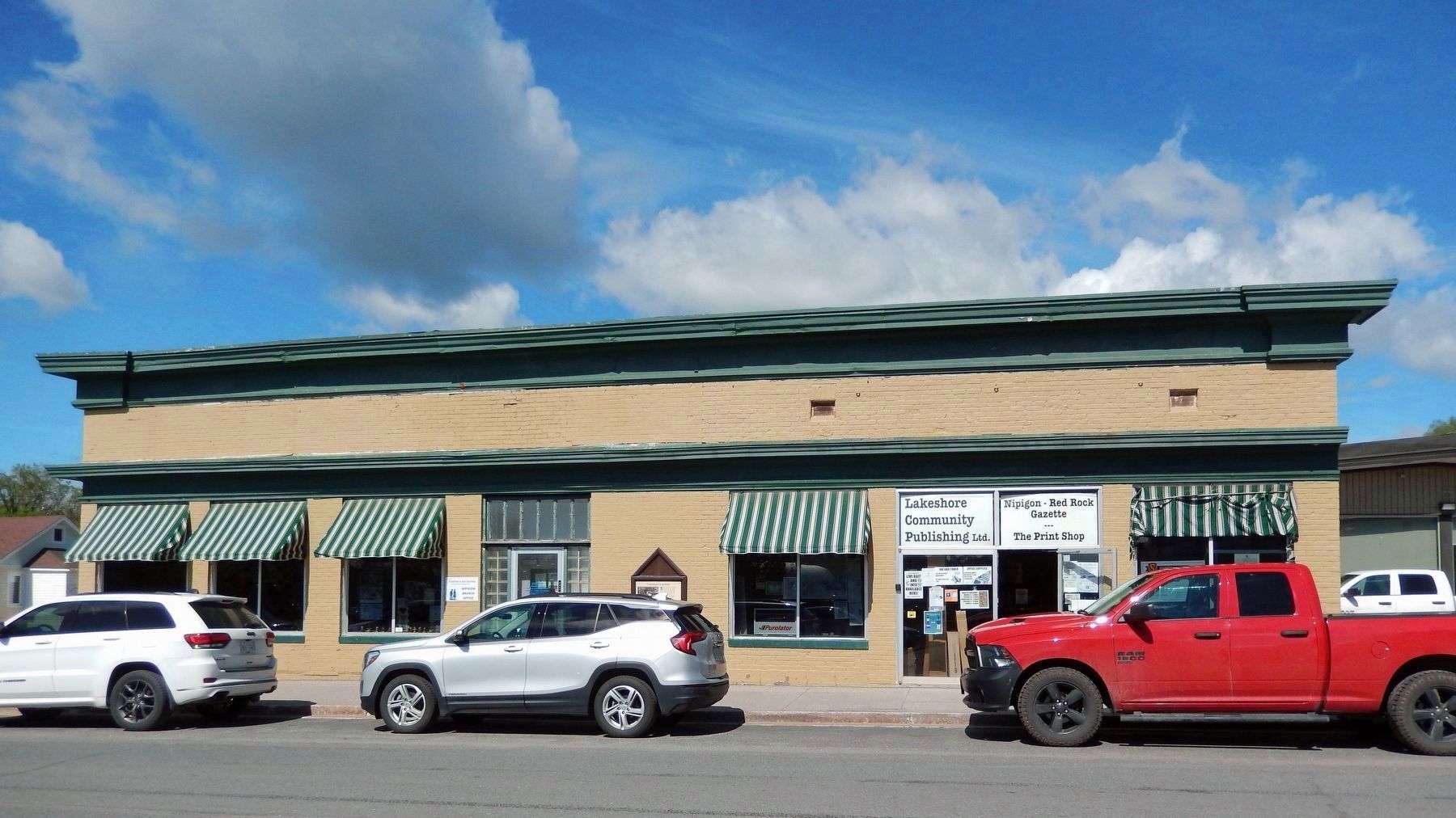Children Aid Society & Nipigon-Red Rock Gazette Store Fronts image. Click for full size.