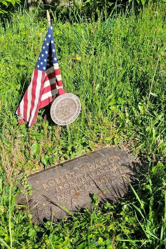 Grave of Revolutionary War Soldier<br>Robert Wharton image. Click for full size.