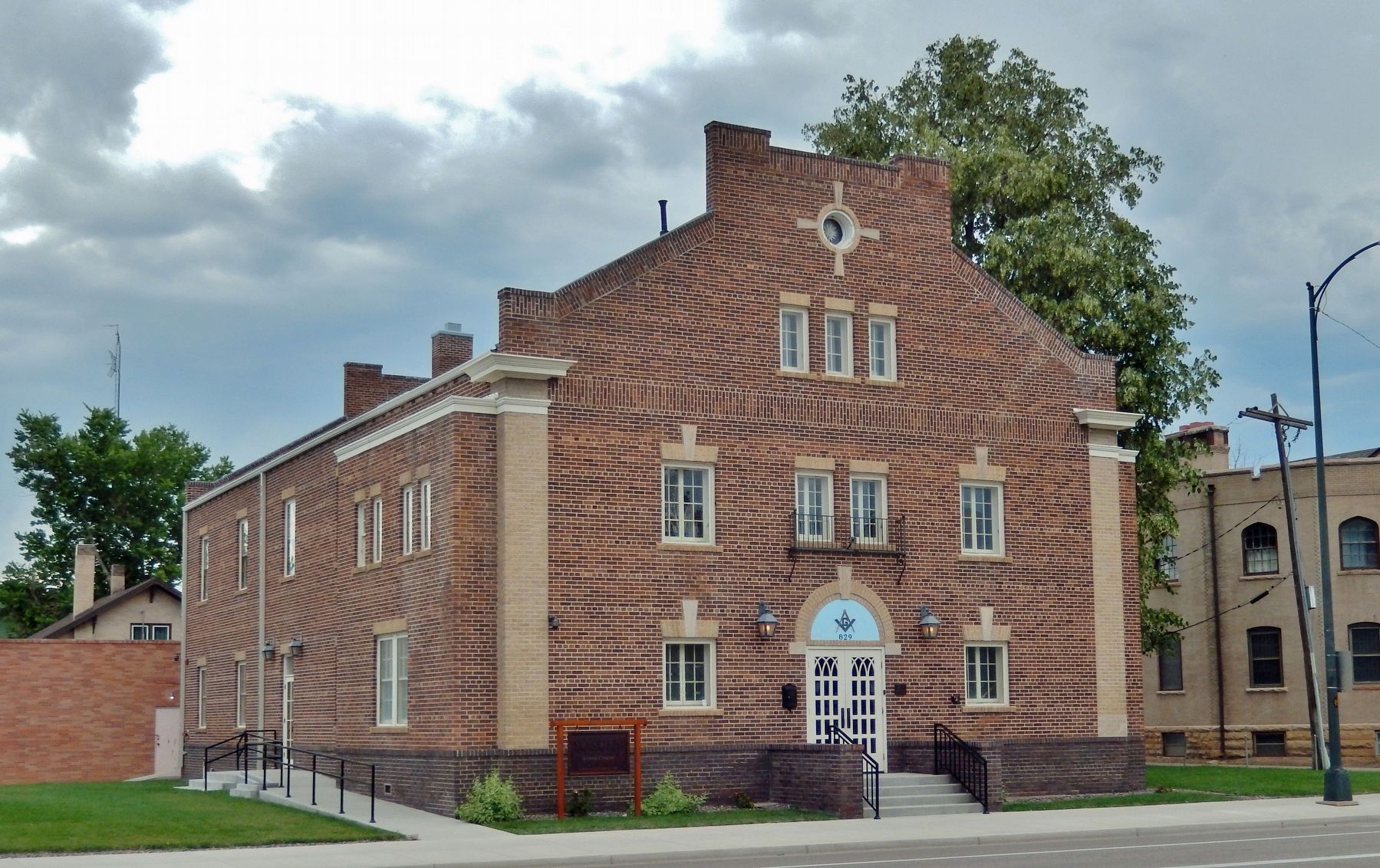Masonic Temple (<i>southeast elevation</i>). Click for full size. Masonic Temple (<i>southeast elevation</i>) image. Click for full size.