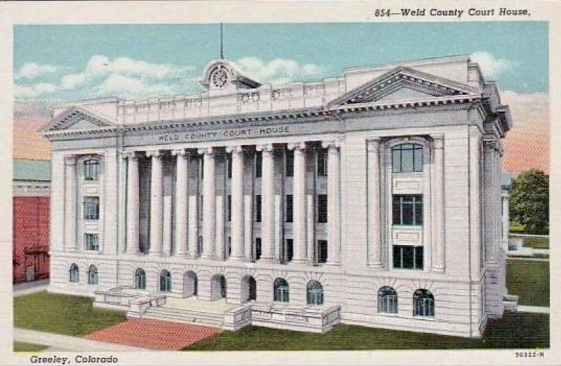 Weld County Court House postcard image. Click for full size.