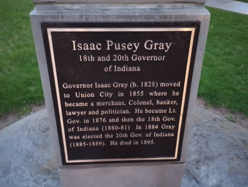 Isaac Pusey Gray Marker image. Click for full size.