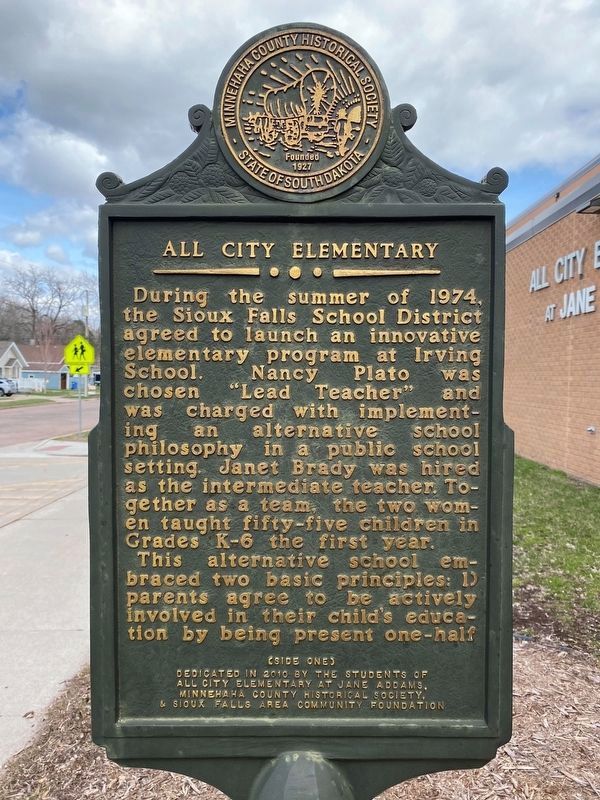 All City Elementary Marker, Side One image. Click for full size.