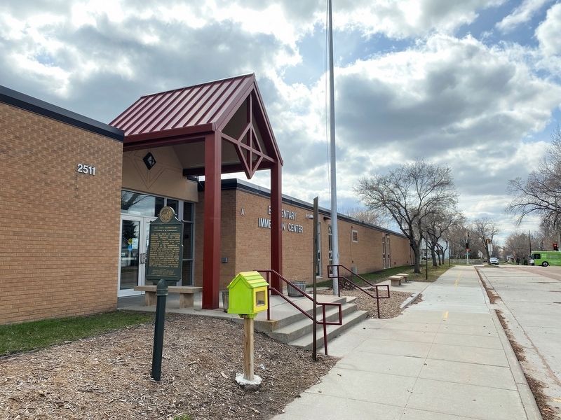 All City Elementary Marker, from the east image. Click for full size.