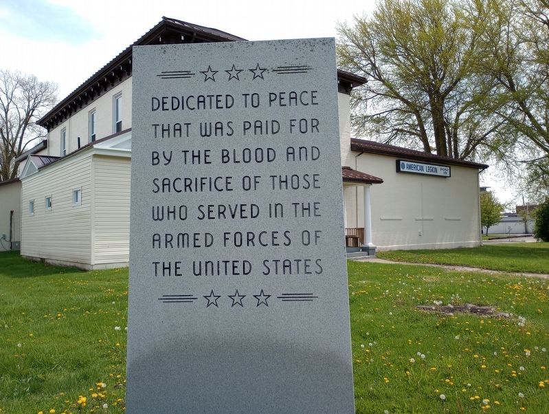 American Legion Post No. 19 Veterans Memorial Marker. Click for full size. American Legion Post No. 19 Veterans Memorial Marker image. Click for full size.