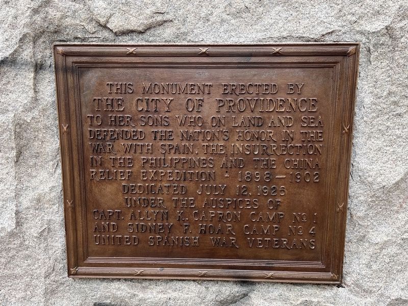 Spanish American War Memorial image. Click for full size.