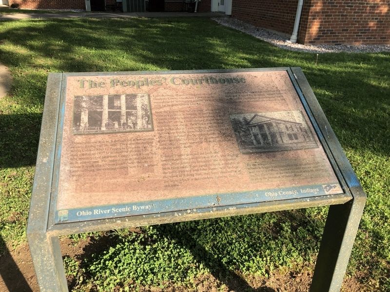 The Peoples' Courthouse Marker image. Click for full size.