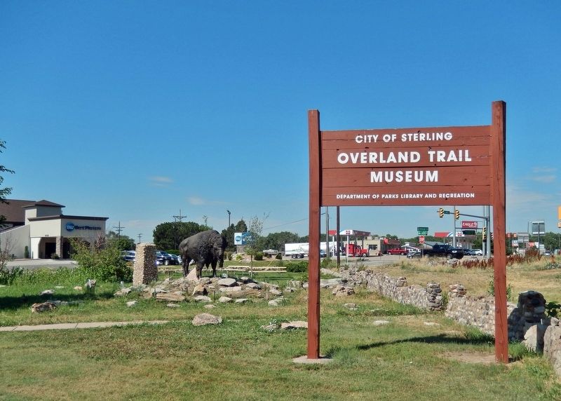 Overland Trail Museum Sign image. Click for full size.