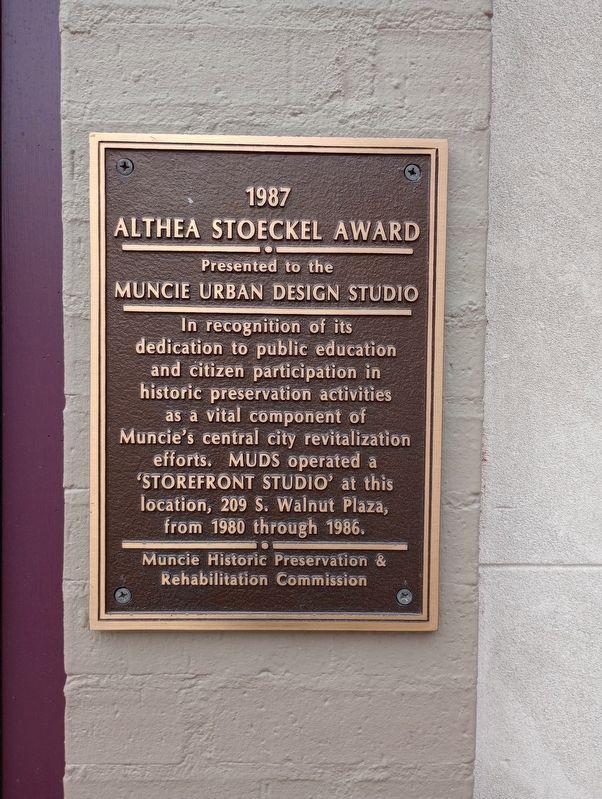 Munci Urban Design Studio Marker. Click for full size. Munci Urban Design Studio Marker image. Click for full size.