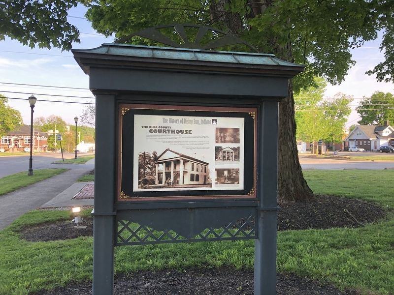 The Ohio County Courthouse Marker. Click for full size. The Ohio County Courthouse Marker image. Click for full size.