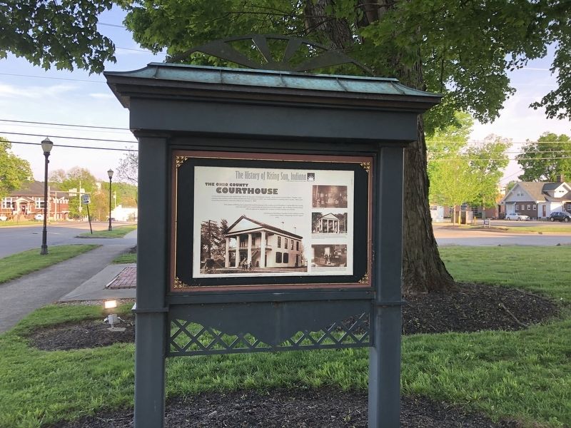 The Ohio County Courthouse Marker image. Click for full size.