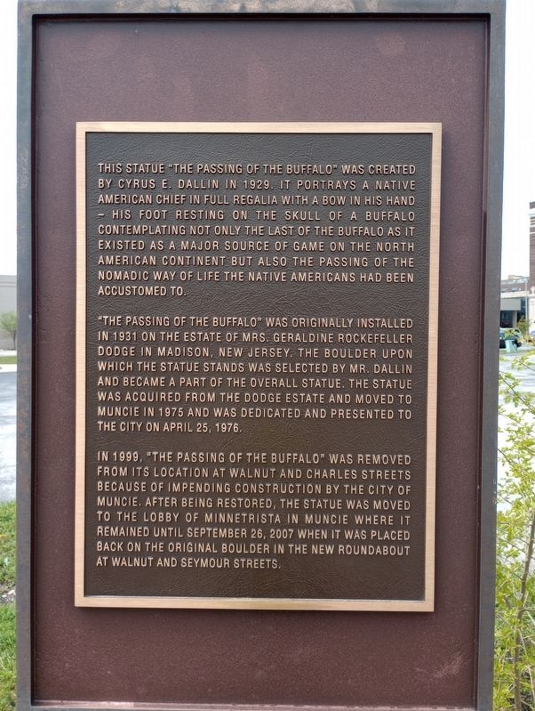 Passing of the Buffalo Marker image. Click for full size.