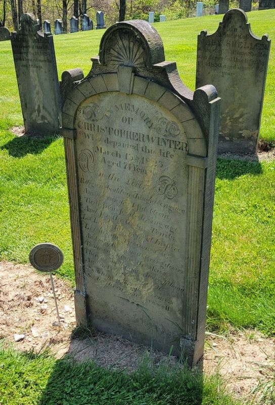 Grave of Revolutionary War Soldier<br>Christopher Winter image. Click for full size.