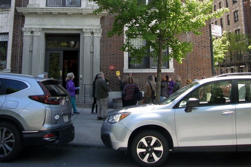 Hannah Arendt marker site at entrance image. Click for full size.
