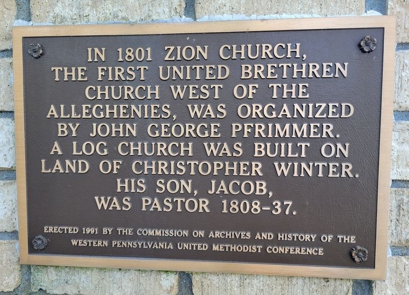 Zion Church Marker. Click for full size. Zion Church Marker image. Click for full size.