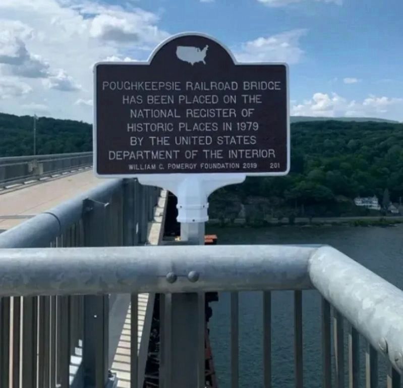Poughkeepsie Railroad Bridge Marker image. Click for full size.