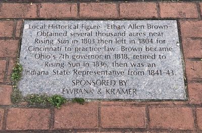 Ethan Allen Brown Marker. Click for full size. Ethan Allen Brown Marker image. Click for full size.