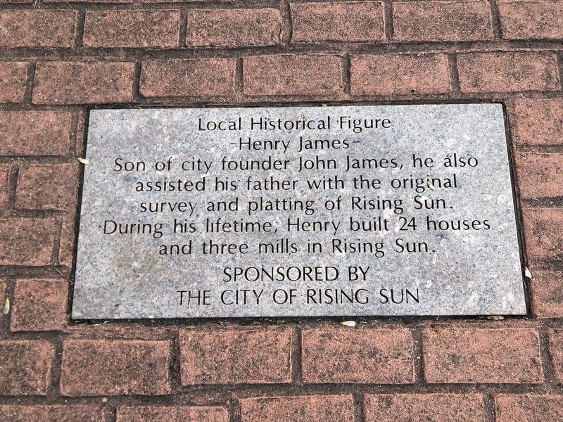 Henry James Marker. Click for full size. Henry James Marker image. Click for full size.