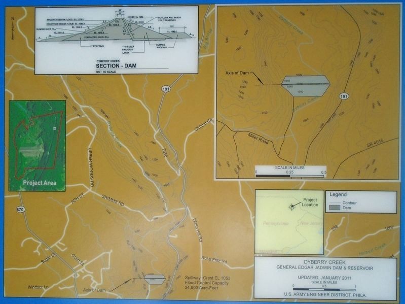 General Edgar Jadwin Dam & Reservoir Profile image. Click for full size.