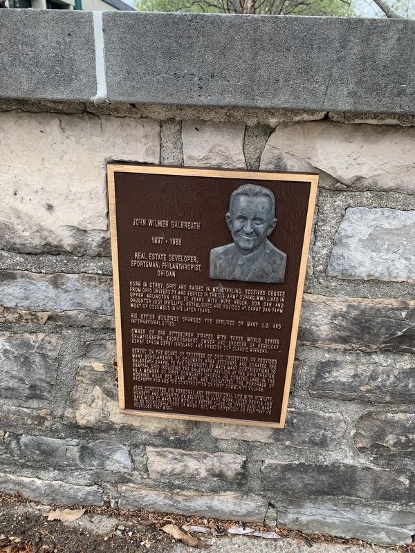 John Wilmer Galbreath Marker. Click for full size. John Wilmer Galbreath Marker image. Click for full size.