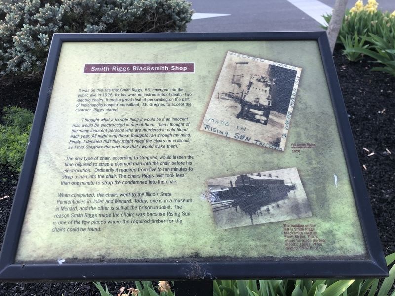 Smith Riggs Blacksmith Shop Marker image. Click for full size.