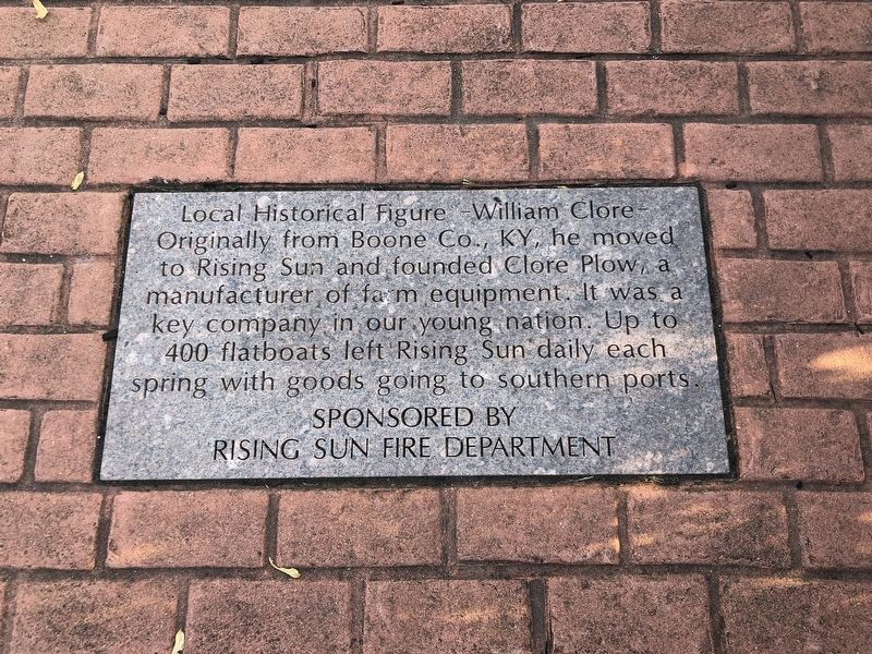 William Clore Marker image. Click for full size.
