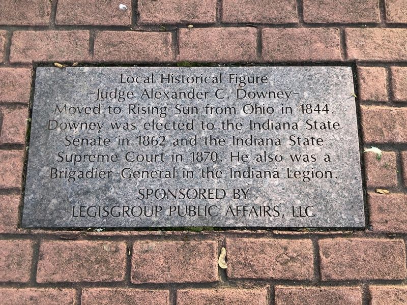 Judge Alexander C. Downey Marker image. Click for full size.