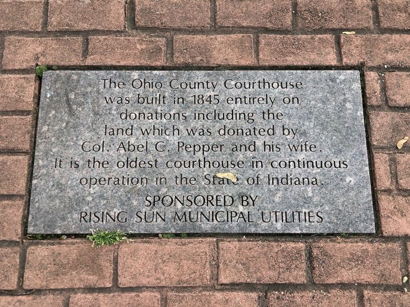 The Ohio County Courthouse Marker image. Click for full size.