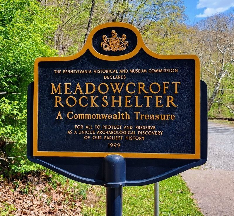 PHMC Declares Meadowcroft Rockshelter A Commonwealth Treasure Marker image. Click for full size.