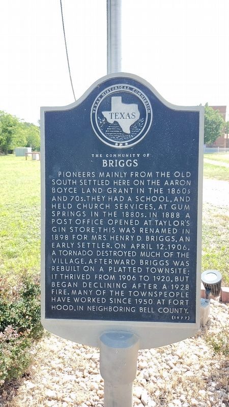 The Community of Briggs Marker. Click for full size. The Community of Briggs Marker image. Click for full size.