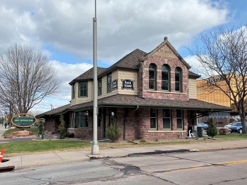 Rock Island Railroad Depot. Click for full size. Rock Island Railroad Depot image. Click for full size.