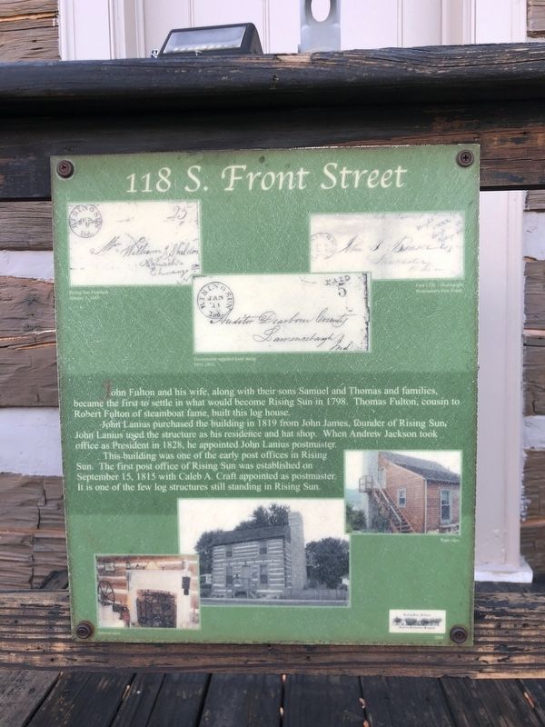 118 S. Front Street Marker image. Click for full size.