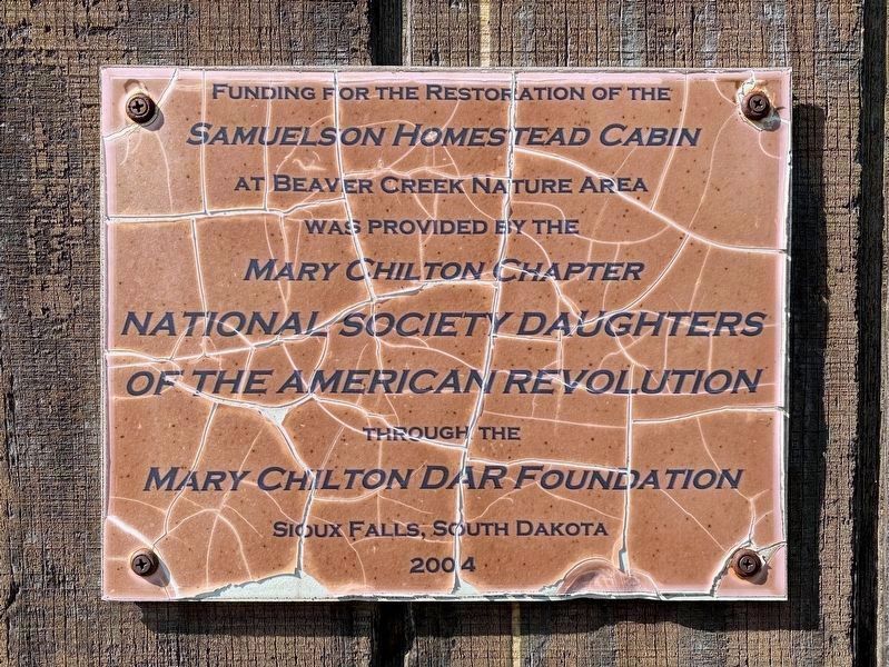 Cabin Restoration Marker image. Click for full size.